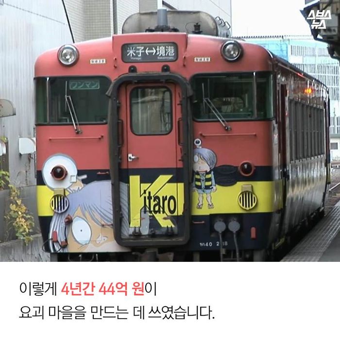 메인이미지  14 : 이렇게 4년간 44억 원이
요괴 마을을 만드는 데 쓰였습니다.