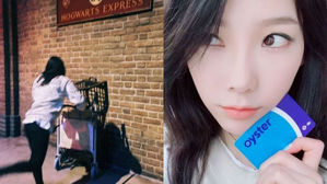 [SBS Star] Harry Potter Maniac Taeyeon, Visits Platform 9 3/4 at King's Cross Station