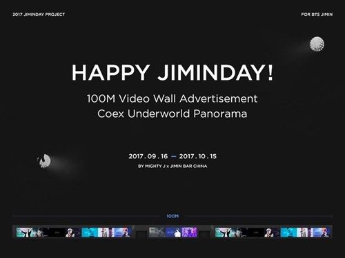 BTS Fans to Congratulate Jimin's Birthday with 100m Video Ad