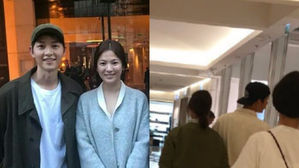 [SBS Star] 'D-34' Song Joong-ki and Song Hye-kyo Spotted in Paris