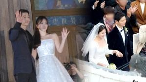 [SBS Star] VIDEO: Top Stars Arrive at Song-Song Couple's Wedding!