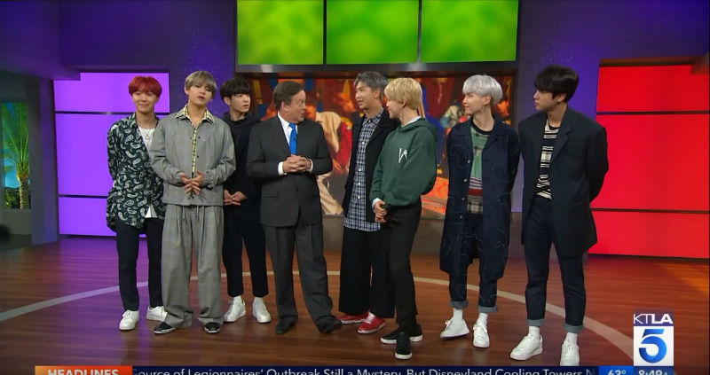 ？[SBS Star] BTS Debuts on Morning News Program in LA