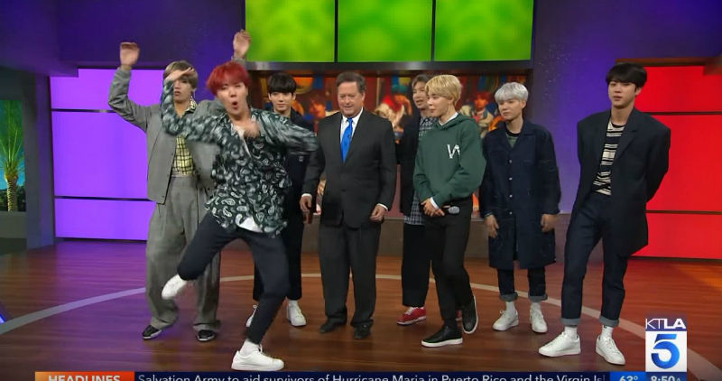 ？[SBS Star] BTS Debuts on Morning News Program in LA