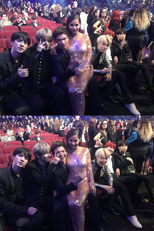 [SBS Star] BTS Reunites with Hollywood Actor Ansel Elgort!