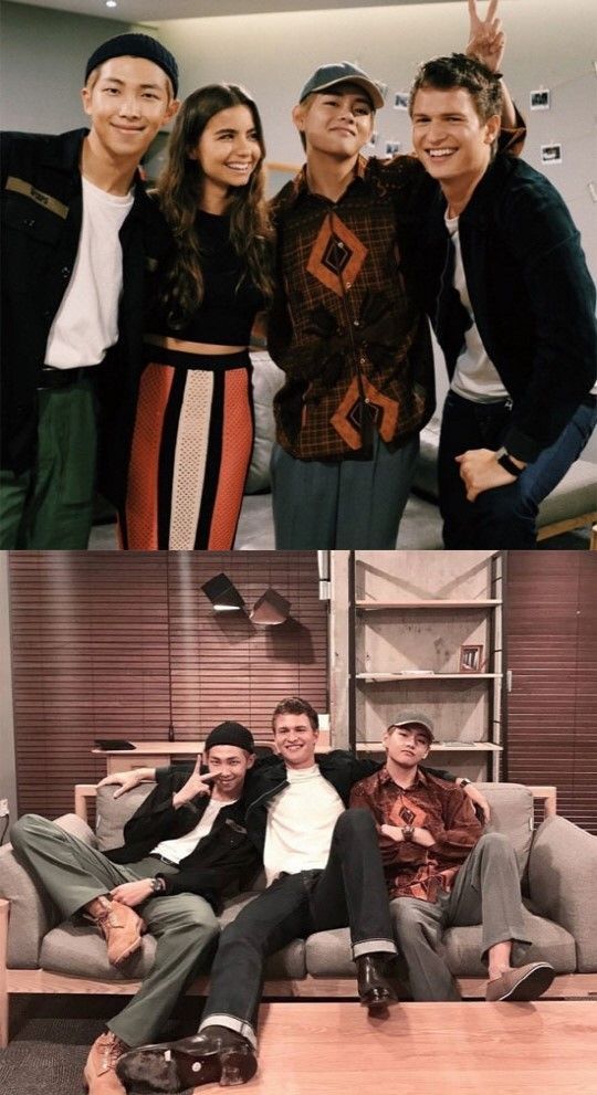 [SBS Star] BTS Reunites with Hollywood Actor Ansel Elgort!