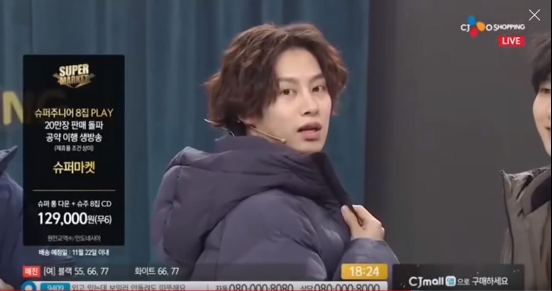 [SBS Star] Super Junior, First Idol to Sell Black Coats on TV!