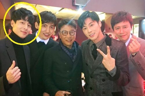 [SBS Star] 'Good Looking Art Student' Kim Chung Jae Spotted at SM Ent.Party
