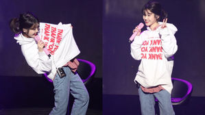 [SBS Star] IU Shares the Story Behind Her 'Thank You' Hoodie During Concert