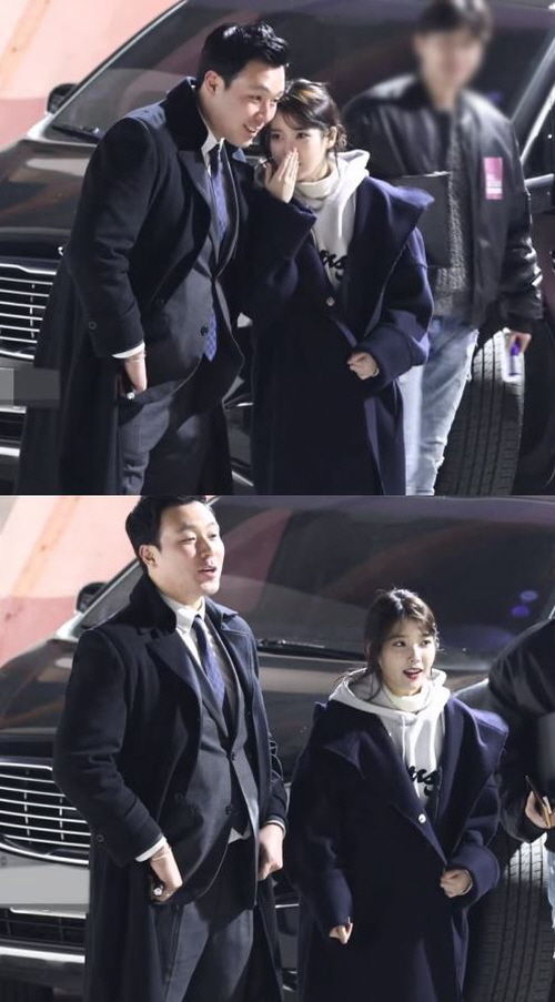 [SBS Star] IU Seen as Working Hand-in-Glove with Her Bodyguard!