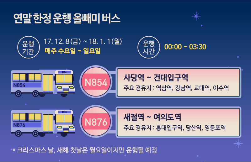 *그래픽
올빼미 버스
이용시간 및 요일 //