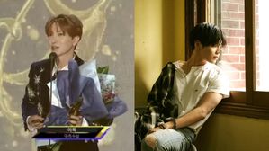 [SBS Star] TAEMIN Sends a Message to JONGHYUN at 'The 27th Seoul Music Awards'