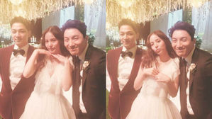 [SBS Star] Min Hyorin with TAEYANG's Brother at Her Wedding!