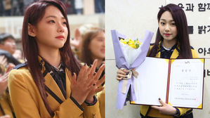 [SBS Star] MINA from gugudan Cries at Her Graduation Ceremony?