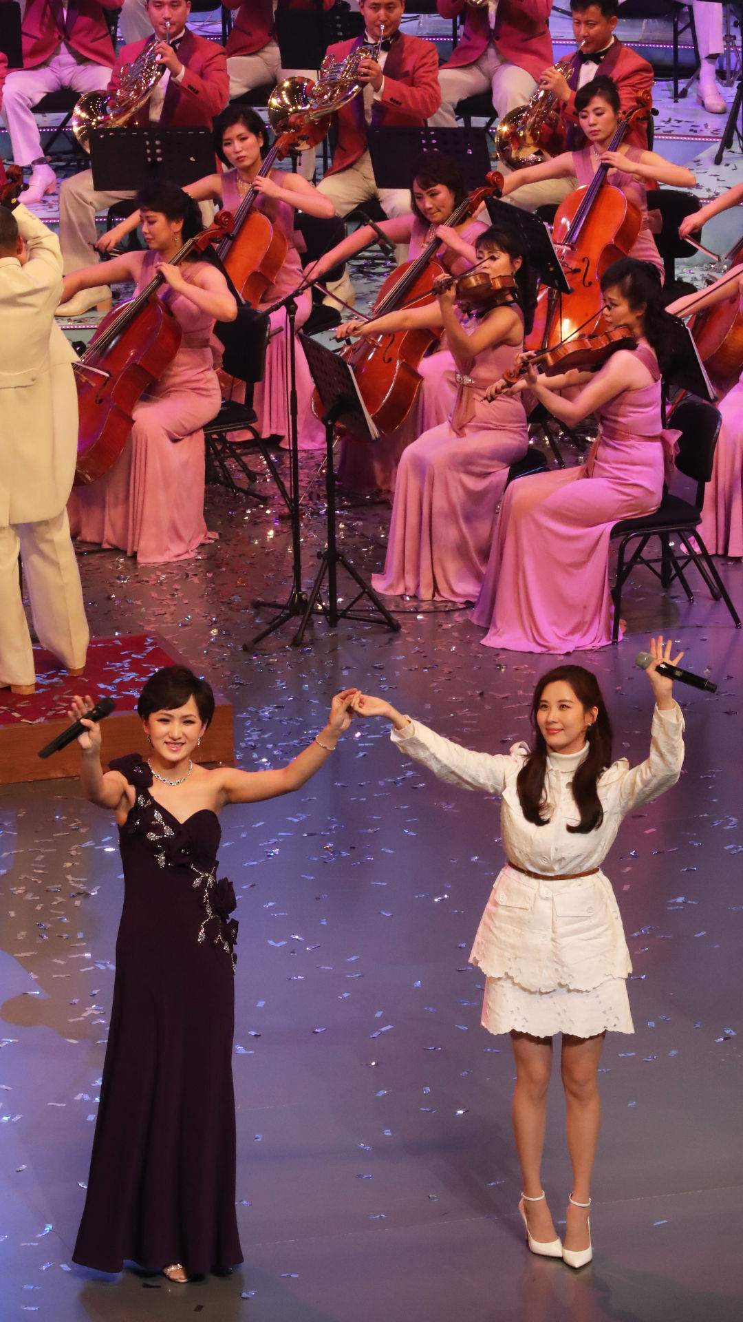 Seohyun, Samjiyon Orchestra (Yonhap)