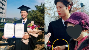 [SBS Star] Park Bo Gum Shows Kind Gestures to an Elderly Woman