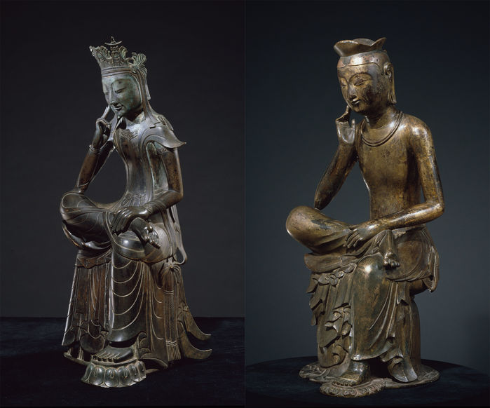 금동반가사유상 78호 (좌) 금동반가사유상 83호 (우) / 사진=국립중앙박물관 제공