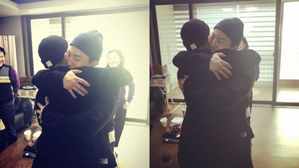 [SBS Star] TAEYANG and His Brother Share a Hug Before Enlistment
