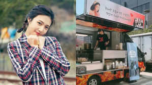 [SBS Star] Red Velvet Members Show Support to JOY with a Food Truck