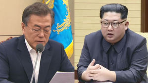 남북 정상, 회담 당일 평화·번영 기원 공동식수