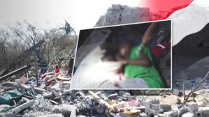 폭격 맞은 결혼식장…숨진 아빠 안고 오열하는 아이