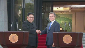 [남북회담 영상] "한반도의 평화와 번영, 통일을 위한 판문점 선언" 공동 발표