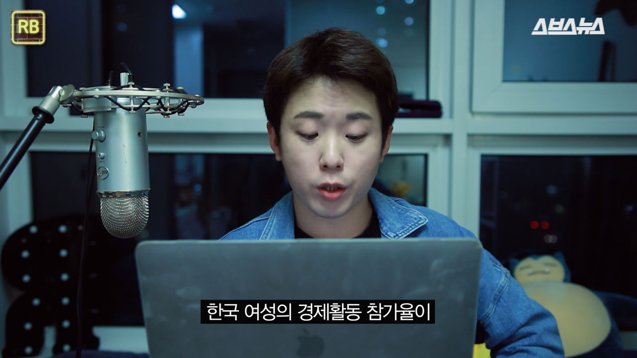 한국 여성의 경제활동 참가율이