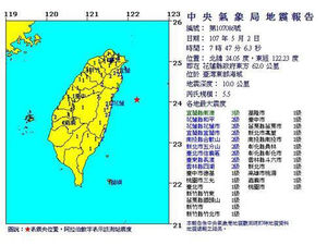 타이완 동부 해역에 규모 5.5 지진