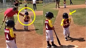 [영상pick] '슬로모션'으로 뛰어가며 홈런의 기쁨 만끽하는 3살 꼬마