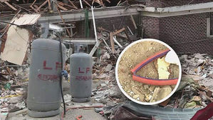 LP 가스 폭발 현장에서 '잘린 가스관' 발견&hellip;고의 가능성