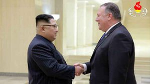 [풀영상] 김정은 만난 폼페이오 "트럼프 대통령 메시지 전달됐다" 북한 조선중앙 TV 영상 공개