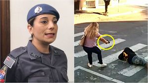 [뉴스pick] 학교 앞에 나타난 무장 강도…단숨에 제압한 경찰 엄마