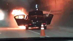 [제보영상] 터널 메운 매캐한 연기…곤지암터널서 BMW 화재