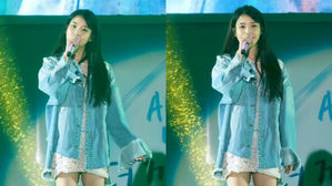 [SBS Star] VIDEO: IU's Cute Response to the Sound Out of Tune During Her Performance