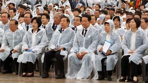 여야, 5·18 38주년 기념식 참석…광주 총집결