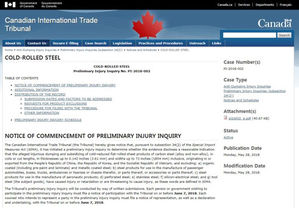 캐나다도 한국 등 3개국 철강제품 반덤핑 조사 착수