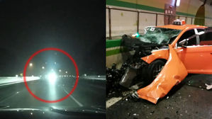 [영상pick] 두 아이 아빠 숨지게 한 '만취' 벤츠의 역주행…사고 직전 영상 공개