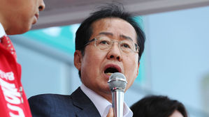 [취재파일] 홍준표 대표의 1박 2일 '고군분투' 유세 참관기