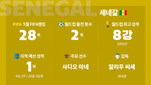 [취재파일-다시 뜨겁게!] 돌아온 세네갈…사디오 마네 앞세워 'AGAIN 2002'