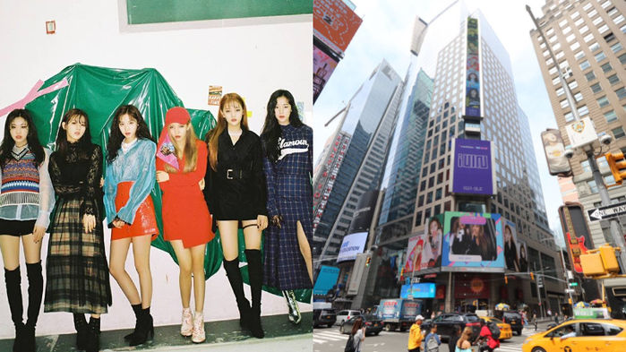 (G)I-DLE Embellishes Times Square Only a Month After Debut