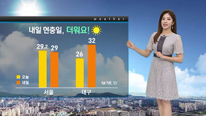 [날씨] '낮 30도' 맑고 뜨거워요&hellip;오존 주의해야