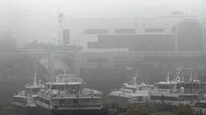 서해 짙은 안개…인천과 섬 지역 잇는 6개 항로 여객선 운항 차질