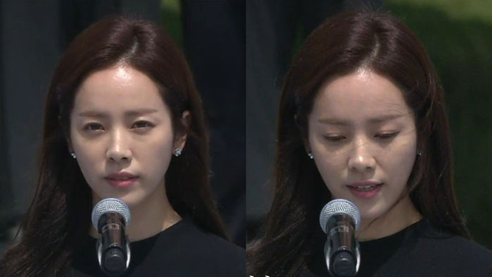 Han Ji Min Cherishes the Memory of the Deceased at the Ceremony of Memorial Day