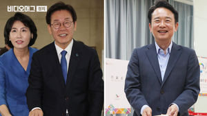 경기도시자 후보들 홀로, 부부동반으로 방문한 사전투표 현장