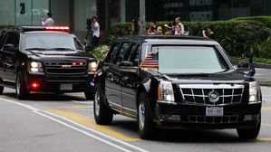 트럼프 대통령, 북미정상회담장 카펠라 호텔로 출발