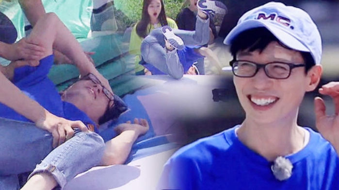 VIDEO: Yu Jae Seok Gets Injured While Dancing to 'FAKE LOVE'