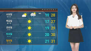 [날씨] 제주 오늘부터 장마 시작&hellip;전국 강한 자외선&middot;곳곳 미세먼지