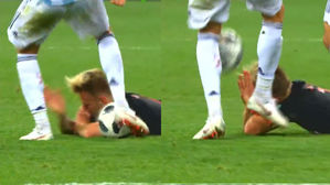 [영상pick] "경기도 지고 매너도 졌다"&hellip;누워있는 상대 선수 걷어찬 아르헨티나 선수