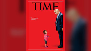 [뉴스pick] 마주 선 트럼프 대통령과 소녀…타임지 표지에 숨은 깊은 뜻