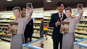 [SBS Star] Park Seo Jun Takes Selfies with the Panel of Him at a Grocery Store!