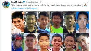 "승리 바친다"&middot;"유니폼 보낼게"&hellip;동굴소년 생환에 격려 잇따라